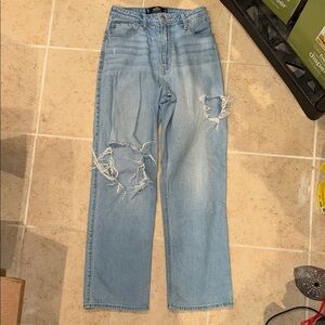 Hollister Light Blue High-Rise Jeans